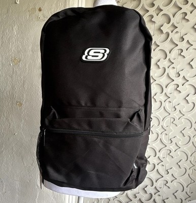 Skechers Black Backpack Medium Unisex Zip Closure Adjustable Straps Pockets