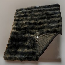 RH ultimate Silver Fox 60  x50  faux fur throw Restoration Hardware