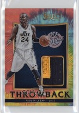 2015-16 Panini Select Throwback Memorabilia Tie-Dye Prizm 15/25 Paul Millsap 5ov