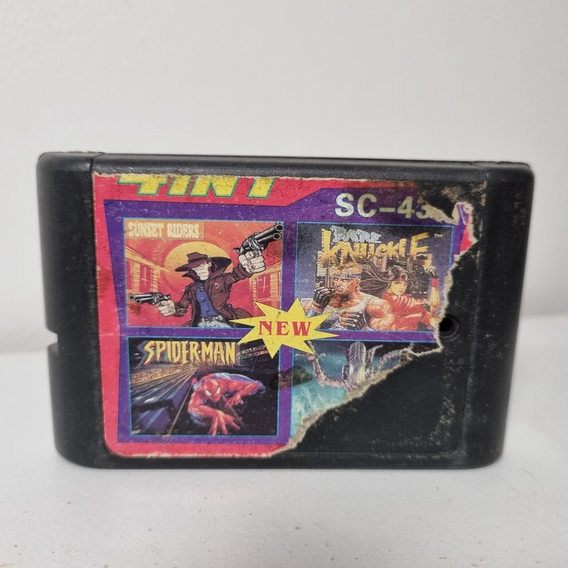 Sega Mega Drive 4 In 1 Games Cartridge - Cartridge Only + FREE POST-