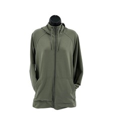 REI Co-op Hooded Jacket WMNS Large 23699-S22 Green Full Zip Long Sleeve Sporty