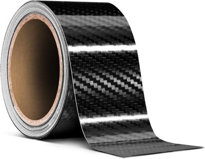 High Gloss Epoxy Black Carbon Fiber Vinyl Detailing Wrap Tape D Size: 2 X 20ft