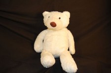 White Teddy Bear Brown Nose Limited Two 2 Plush 16" Toy Lovey