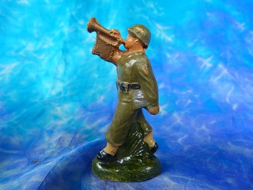 RARE SOLDAT COMPOSITION INCA OFFICIER KAKI WWII INFANTERIE DEFILE DC JRD DURSO