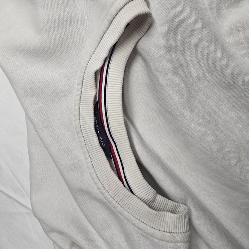 Tommy Hilfiger Tino French Terry Sweat Trainer Pullover RM87691587 White Sz XXL - Picture 4 of 21