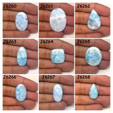 Natural Larimar cabochon Loose Gemstone Blue Larimar For Jewelry Making