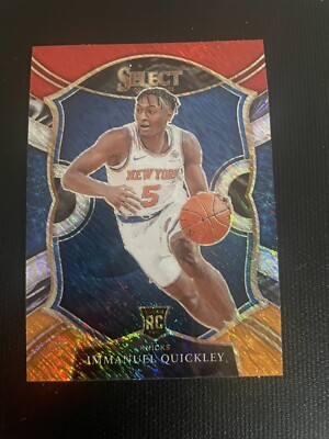 2020-21 Panini Select Immanuel Quickly Concourse Shimmer Prizm Tri Color RC #85