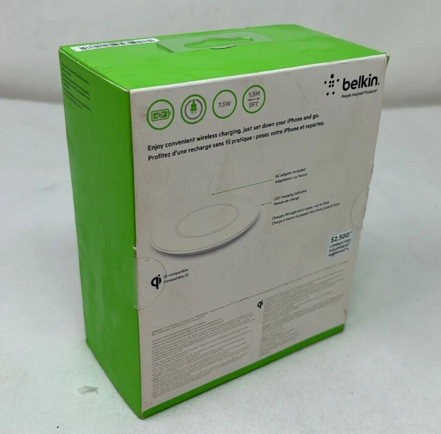 Base Cargador Almohadilla Carga Inalámbrica Belkin Boost Up 7.5W para iPhone 12 13 14 15 Foto 3 de 4