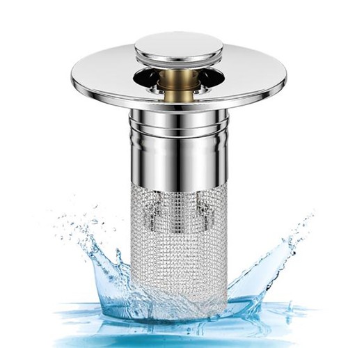 2*Bathroom Sink Plug Hair Collector Pop-up Kitchen Stainless Steel Filter Basket - Picture 16 of 18