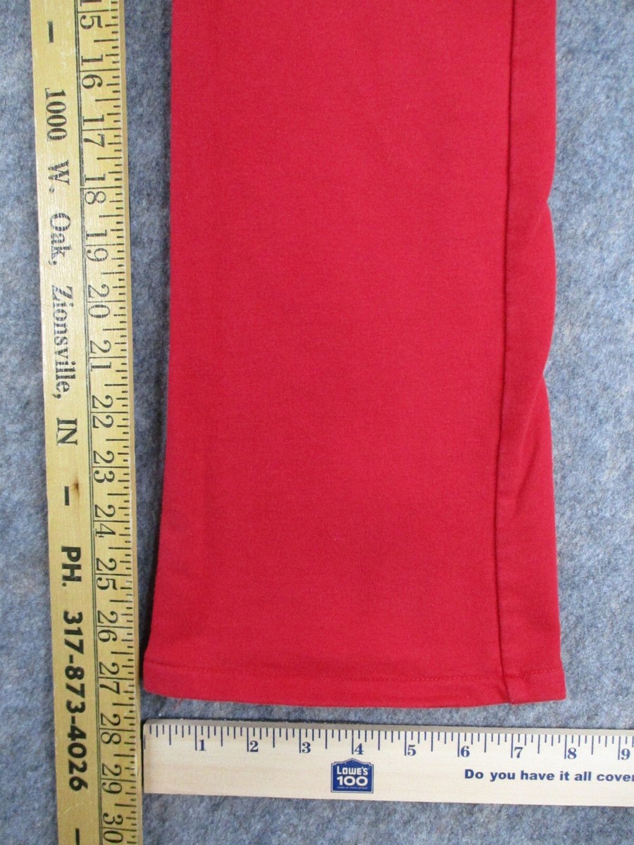 Apple Bottoms Sweatpants Youth MEDIUM M Red Gold Logo Zip Apple Bottoms Sweatpants Youth MEDIUM M Red Gold Logo Zip