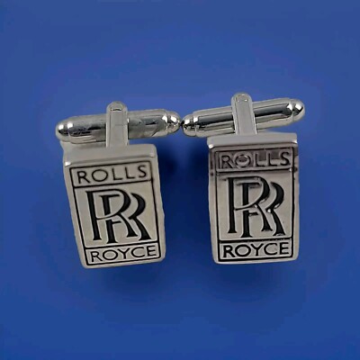 Rolls Royce Silvertone Cufflinks New Without Tags