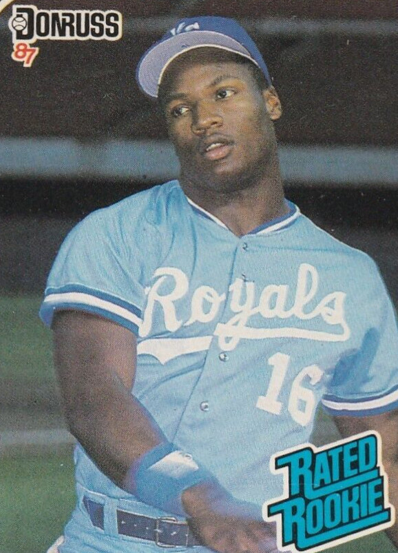 1987 Donruss BO Jackson #35 RC Rated Rookie NM Royals 37 McAdory Yellow Jackets