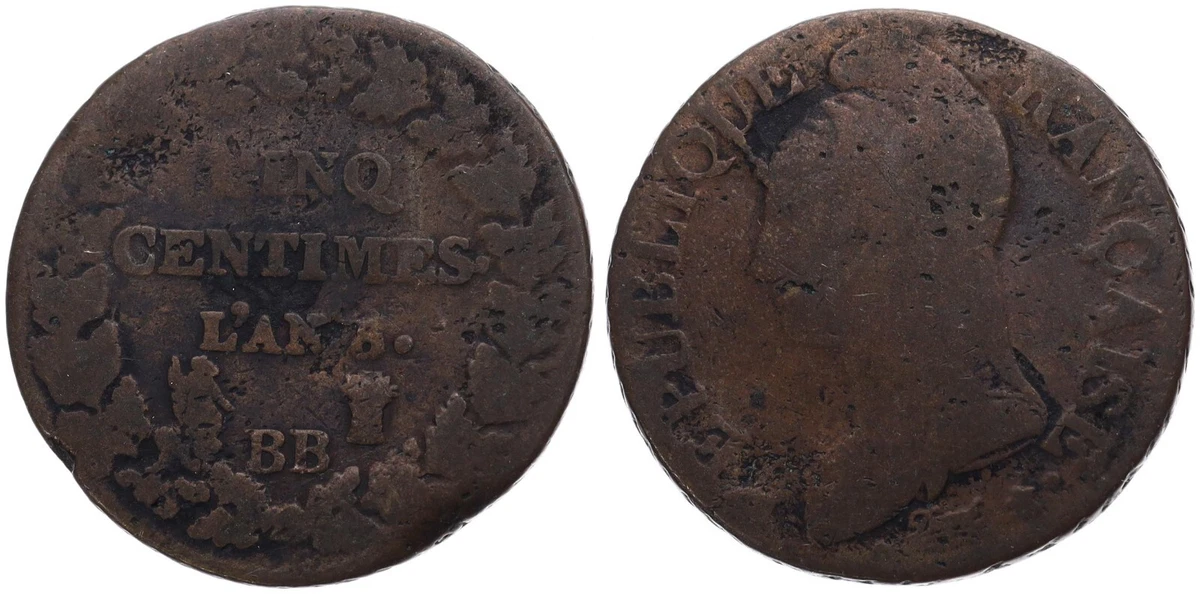 Bronze 1800 Year French Coins for sale | eBay