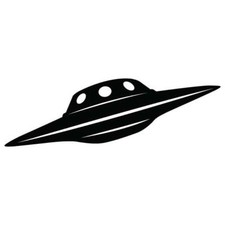UFO SAUCER 2 Decals vinyl SALE decal sticker window door decor car laptop
