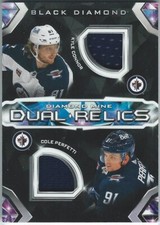 2023-24 Upper Deck Black Diamond #DMDR-DP Connor Perfetti Dual Relics