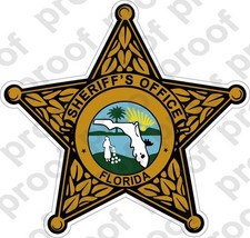 STICKER SHERIFF FLORIDA COUNTY BRZ