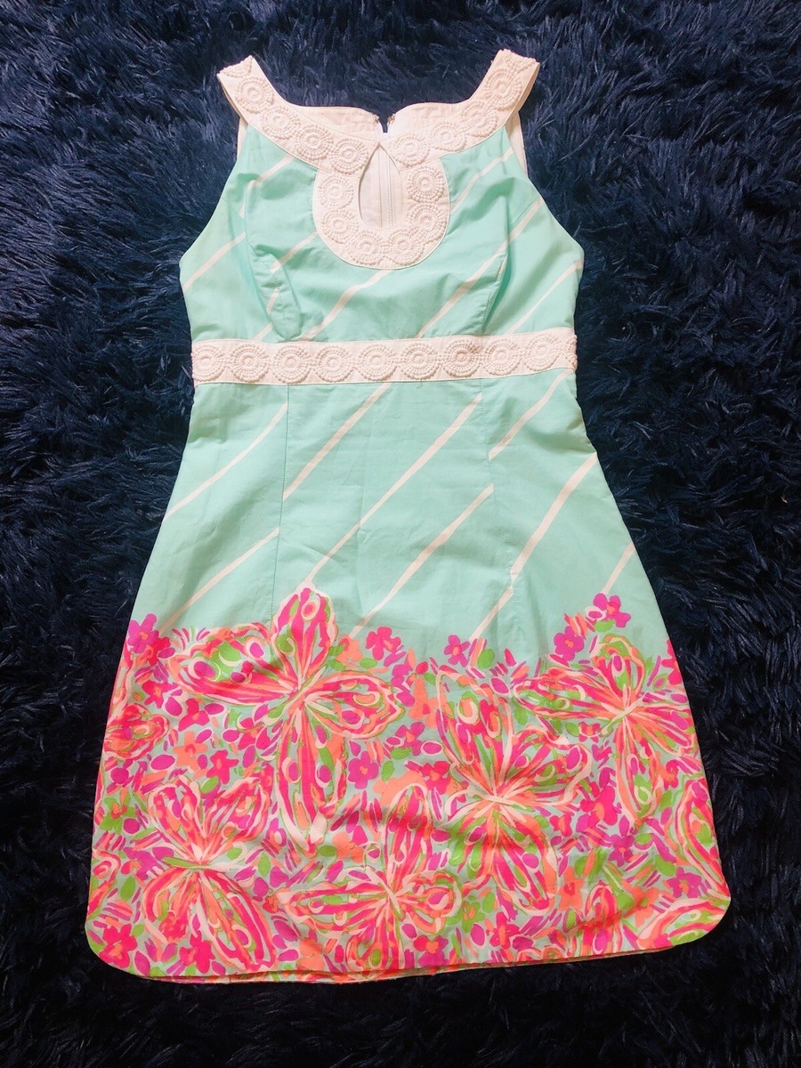NWOT Lilly Pulitzer Fluorescent Candice Crash Landing Sand Bar Blue Dress Size 0 | eBay NWOT Lilly Pulitzer Fluorescent Candice Crash Landing Sand Bar Blue Dress Size 0 | eBay