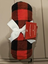 Wondershop Buffalo Check Womens Medium Fleece Pajama Pants Lounge Red Black NWT