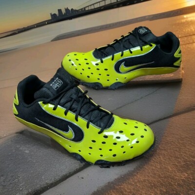 VTG Nike Zoom Rival S 3 Mens Sz 9 Track Spikes Bowerman Atomic Green NIB Sport