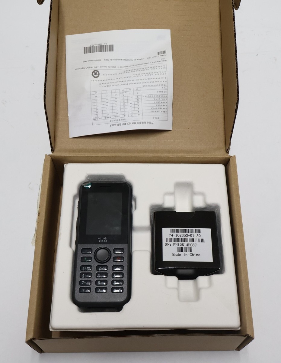 Cisco CP8821K9 Wireless IP Phone 8821 World mode device for