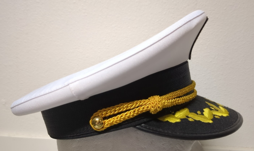 Lote de gorras de yate capitán patrón estilo militar talla 59 disfraz grande/talla única - Imagen 5 de 17