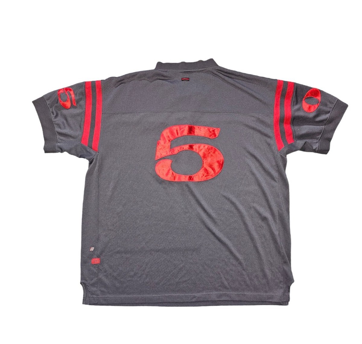 FUBU Shirt Mens XXXL Jersey Football 05 Grey/Red Vintage
