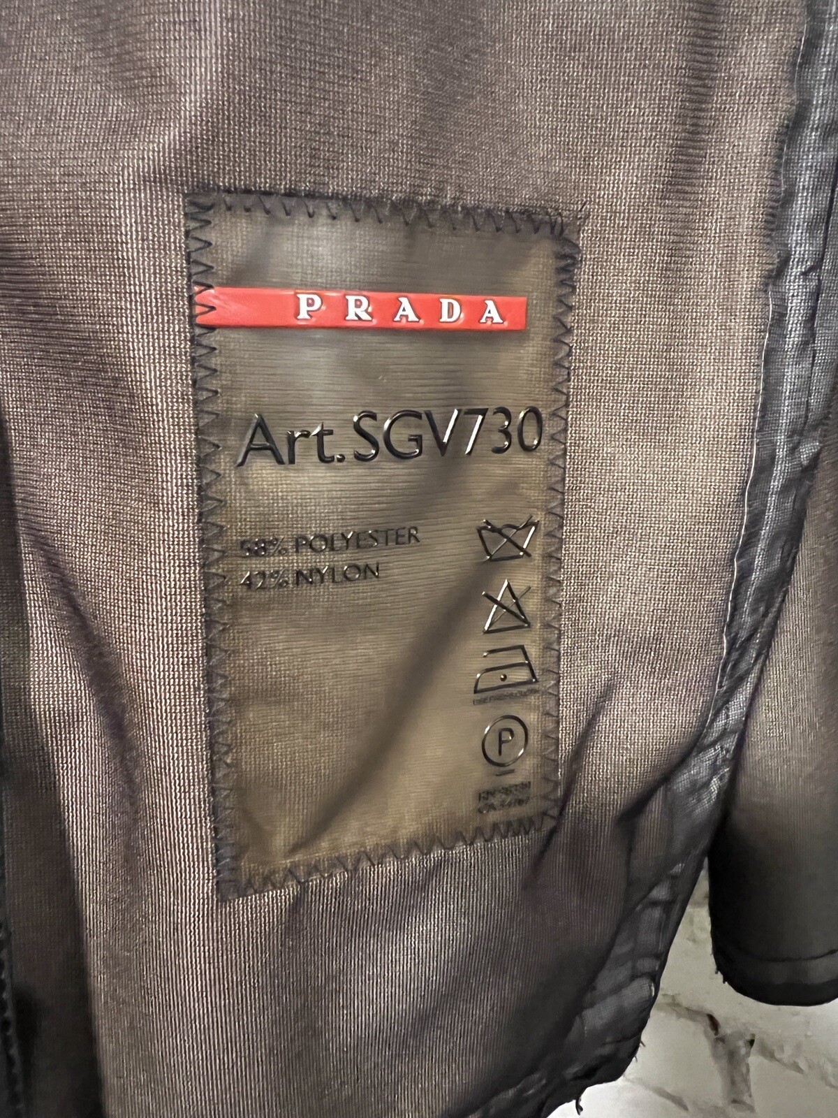 Authentic Vintage Prada black gore-tex 