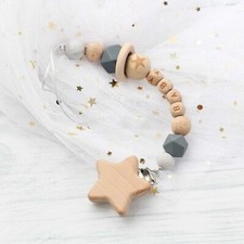 Handmade Silicone Baby Pacifier Clips Silicone Pacifier Chain Bracket Holder