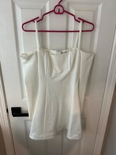 Reformation White Long Sleeve Dress- xs