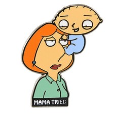 Lois And Stewie Themed 1.5" Tall Metal/Enamel Pin SUPER FUN!!!