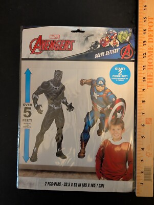 Marvel Avengers Scene Setter Backdrop - 33.5'' x 65'' | Plastic | 2 Pcs Wall Decor