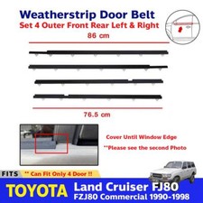 Outer Weatherstrip Door Belt 4 Pc Fits Toyota Land Cruiser Fzj Fj80 1990-98 Ebez