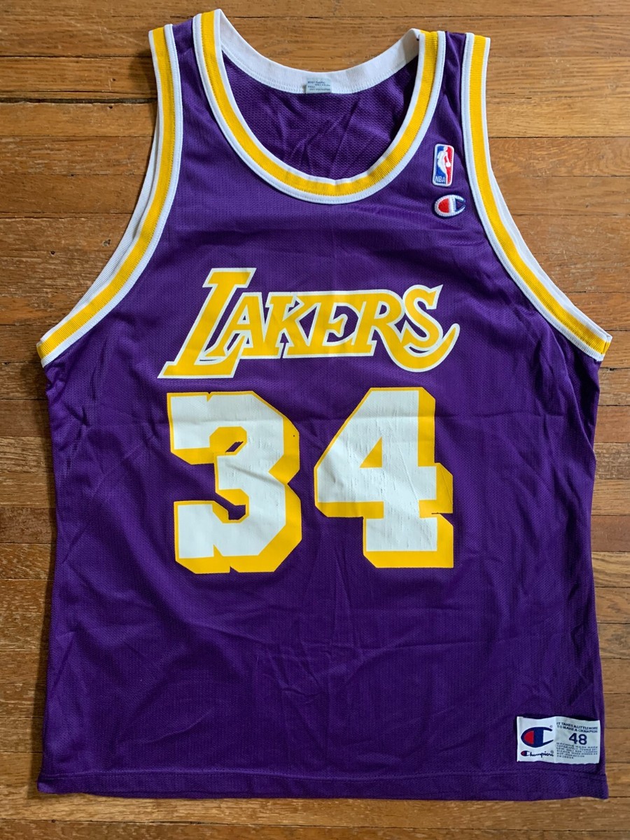 Shaquille O'Neal LAKERS ユニフォーム Shaquille O'Neal Los Angeles Lakers Champion Men's 48 L