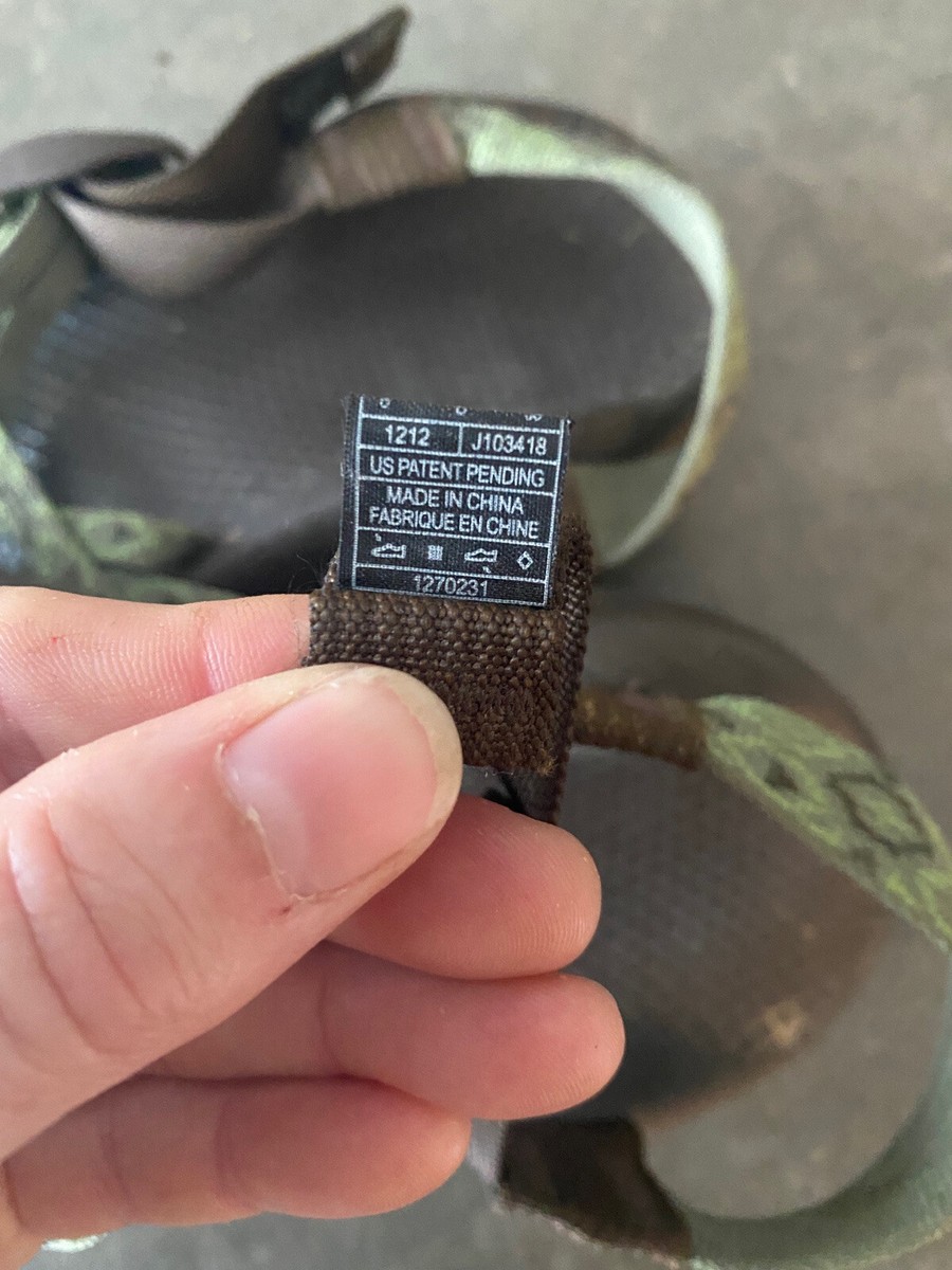 Chaco ZX2 Crop Circles Womens Size 8 Green Sandals | eBay