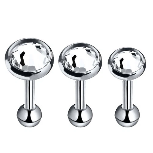 Ohrstecker 3-teiliges Set, 3-4-5 mm, Gesundheitsstecker, Ohrringe mit wählbarer