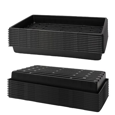 20 Reusable Heavy Duty Seed Starting Trays 20''x10'' for Microgreens & Seedlings