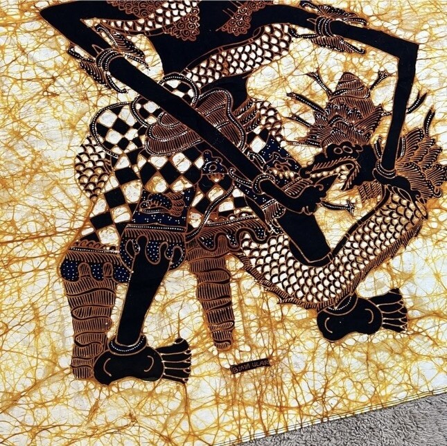 Hiasan Dinding Original Batik Tulis Indonesia Art Painting on Cotton Fabric