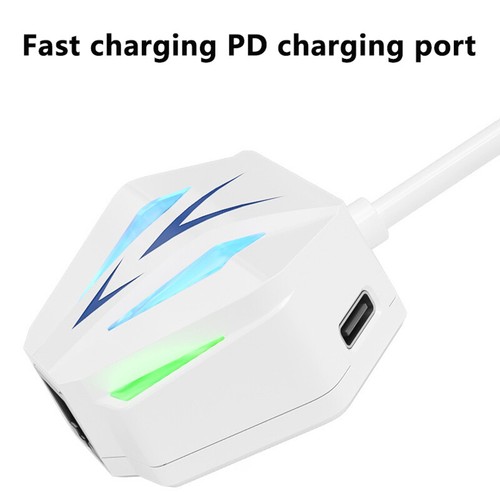 USB/Type-C To RJ45 Network Cable Adapter With RGB Atmosphere Lamp For Laptop*Q - Afbeelding 3 van 16