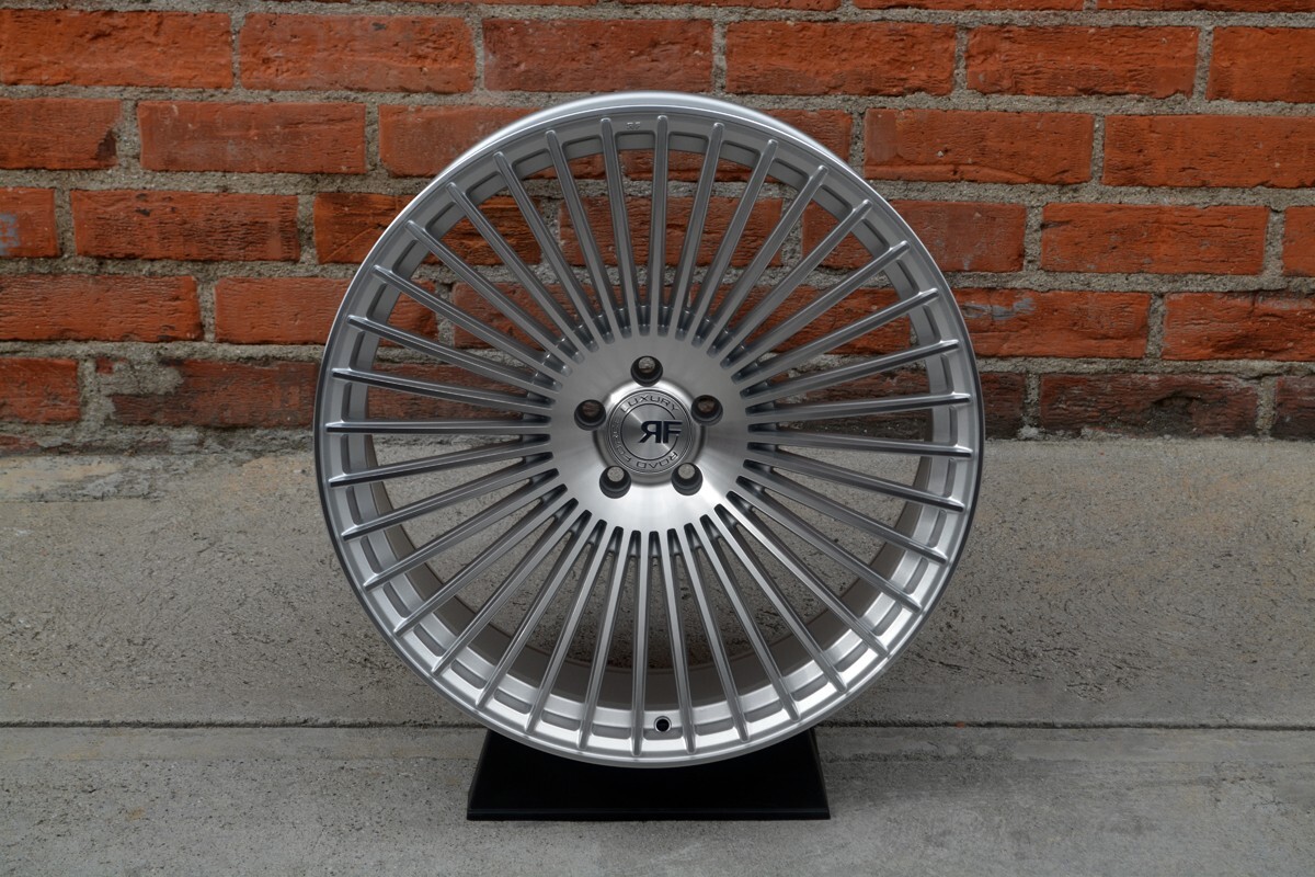 22” RF35 SILVER CONCAVE WHEELS RIMS FOR BENTLEY CONTINENTAL GT 22X9 / 22X10.5