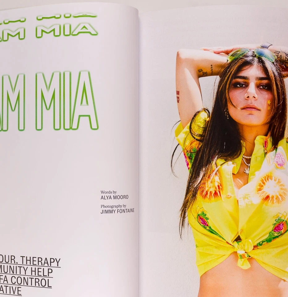 Mia Khalifa rare cover, photo shoot & interview UK HUCK FASHION MAGAZINE 79 2023 - Image 2 of 4