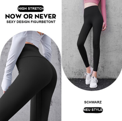 Leggings Gym Sport Push Up Stretch Hose Jeggings Trainingshose Sporthose Damen