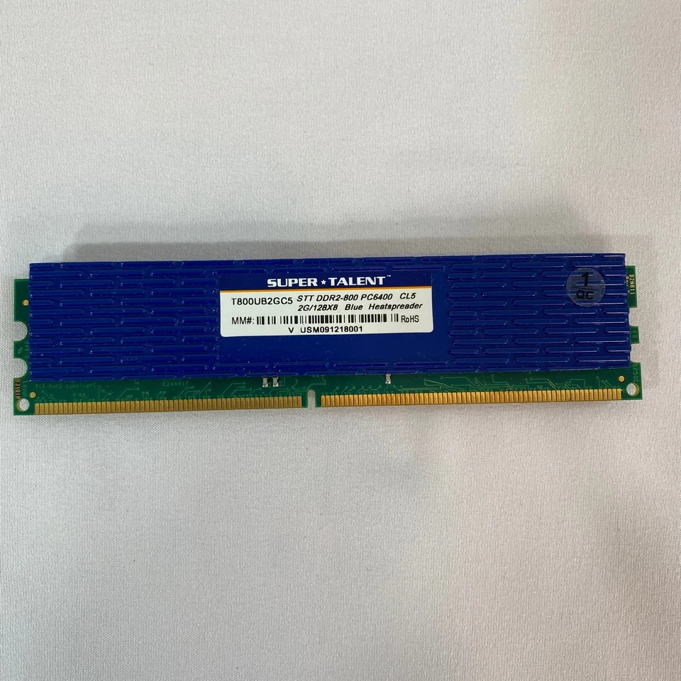 Super Talent DDR2-800 2 GB 128x8 CL5 Memory T800UB2GC5 - Image 2 of 3