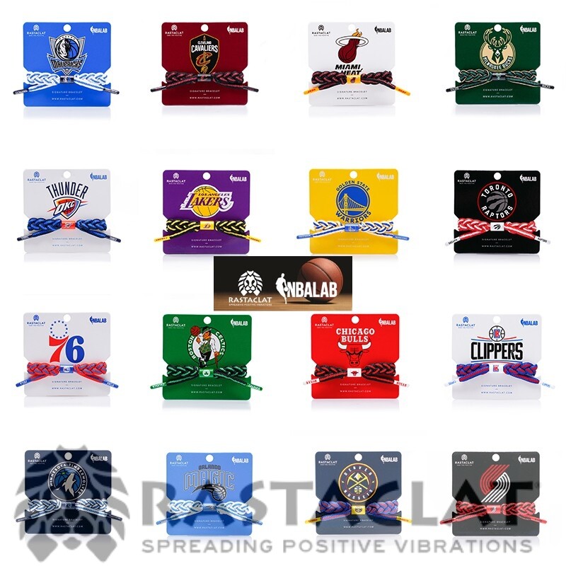 Rastaclat Braided Sports Bracelet Accessory NBA Fan Teams FREE