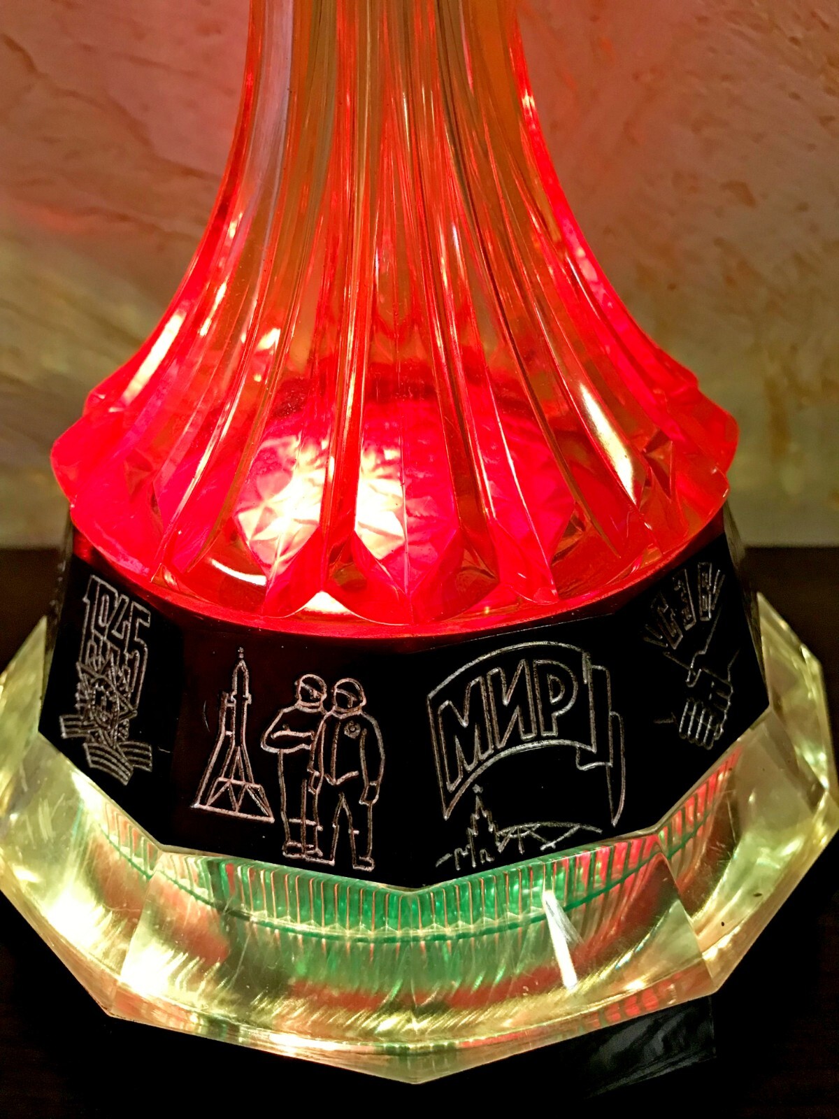 Vintage night light Rocket Soviet space lamp Electric Night Light eBay