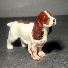 Vintage Beswick English Springer Spaniel Figurine Brown & White 2.9" x 4"