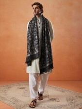 Ethnic Motifs Pashmina Paisley Shawl Wrap Cashmere Wool Soft Warm Stole Scarf