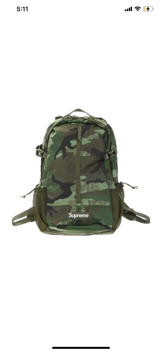 SUPREME BLACK BACKPACK FW21 (IN HAND) OS 100% AUTHENTIC