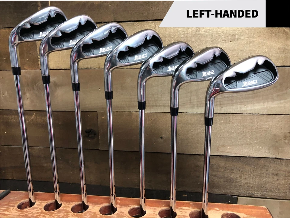LEFT HANDED WCG LEGACY DEMO LEFT HANDED Big & Tall +1 Mens Legacy Iron Set #4-PW Regular Flex 5824-JL4P