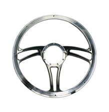 Billet Specialties 34005 - Steering Wheel Blvd 05 Half Wrap 15.5