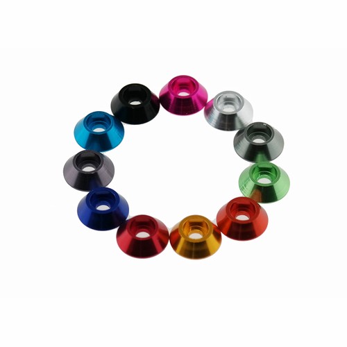 M3 3mm Anodized Aluminium Alloy Cone Washers For Computer Case (10 Pcs) - Picture 1 of 23